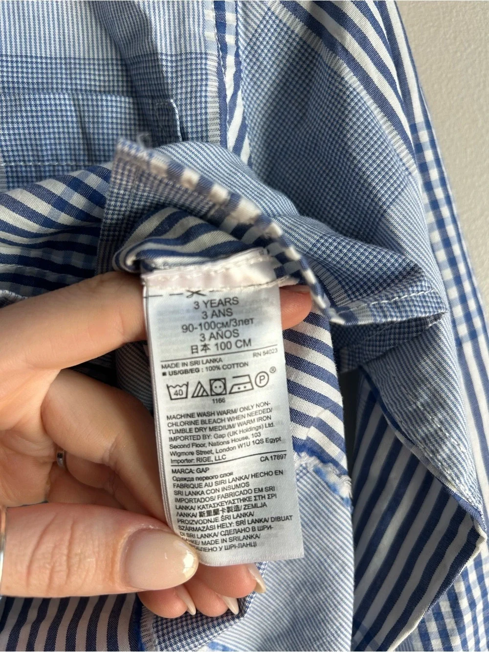 babyGap Button Down Shirt 3T Blue Stripe Preppy Coastal Nautical Scandi Academia